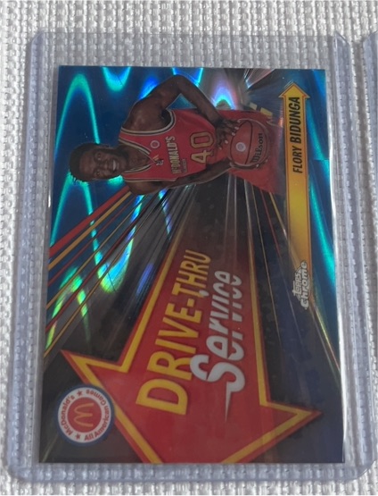 2024 Topps Chrome McDonald's All American #DTS-FLB Flory Bidunga Drive-Thru Service — front