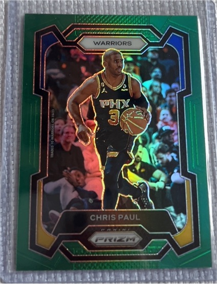 2023-24 Panini Prizm #99 Chris Paul Green Prizm — front