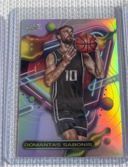 2023-24 Topps Chrome Cosmic #106 Domantas Sabonis — front
