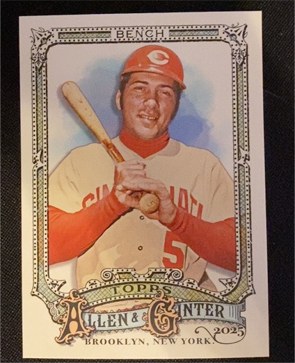 2025 Topps Allen & Ginter #320 Johnny Bench — front
