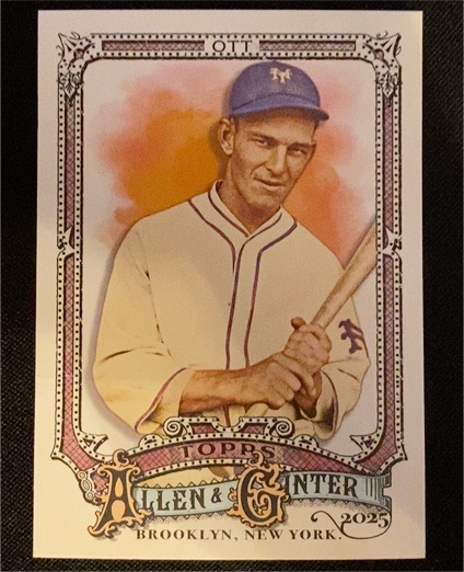 2025 Topps Allen & Ginter #317 Mel Ott — front