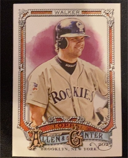 2025 Topps Allen & Ginter #335 Larry Walker — front