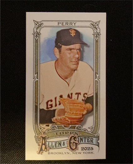 2025 Topps Allen & Ginter #305 Gaylord Perry — front