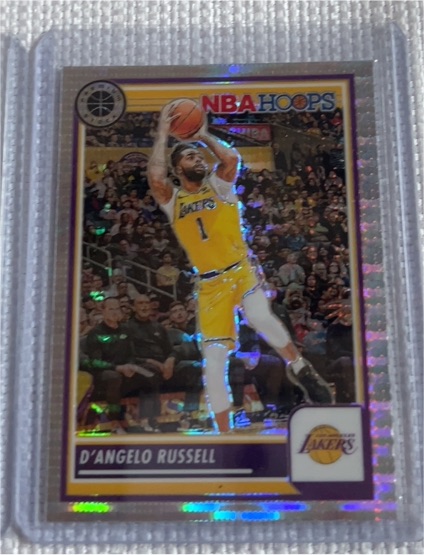 2023-24 Panini NBA Hoops Premium Stock #12 D'Angelo Russell — front