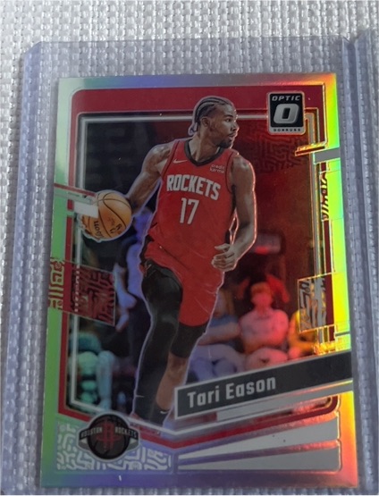 2023-24 Donruss Optic #123 Tari Eason Houston Rockets — front