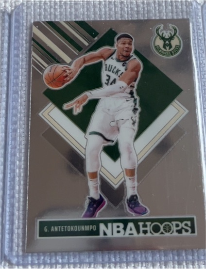 2024-25 Panini NBA Hoops #285 Giannis Antetokounmpo Tribute Silver — front