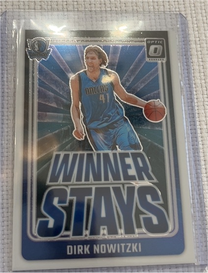 2024-25 Donruss Optic #13 Dirk Nowitzki Winner Stays — front