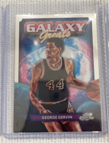 2023-24 Topps Chrome Cosmic #GG-32 George Gervin Galaxy Greats — front