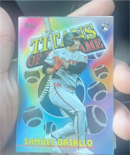 2026 Topps Series 1 #TOG-10 Samuel Basallo Titans of the Game — front