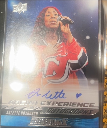 2024-25 Upper Deck Credentials Arena Experience #AE-AR Arlette Roxburgh — front