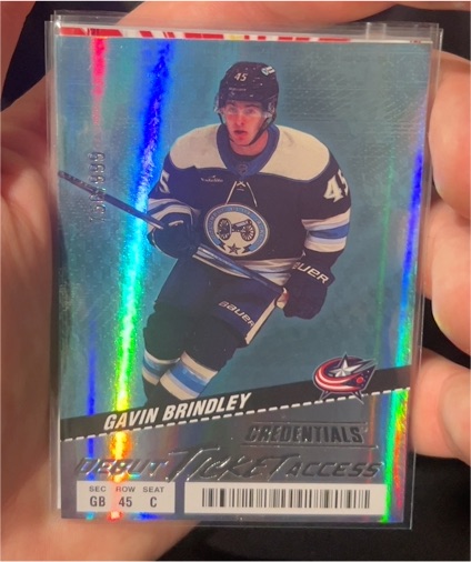 2024-25 Upper Deck Credentials Debut Ticket Access #138 Gavin Brindley — front