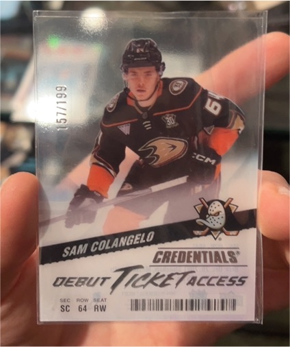 2024-25 Upper Deck Credentials Debut Ticket Access #147 Sam Colangelo — front