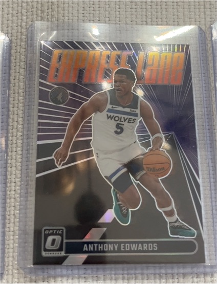 2023-24 Panini Donruss Optic #24 Anthony Edwards Express Lane — front