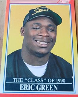 1990 Score #609 Eric Green — front