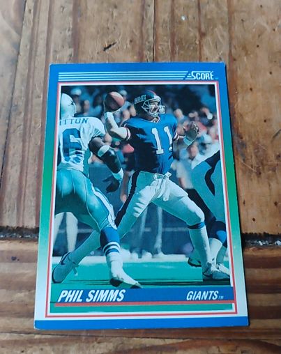 1990 Score #5 Phil Simms — front