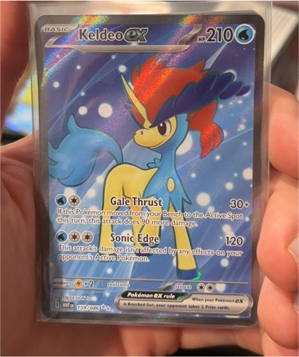 2014 Pokémon #159 Keldeo EX — front