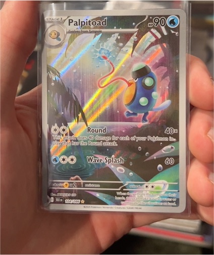 2025 Pokémon SV Black Bolt #104 Palpitoad — front