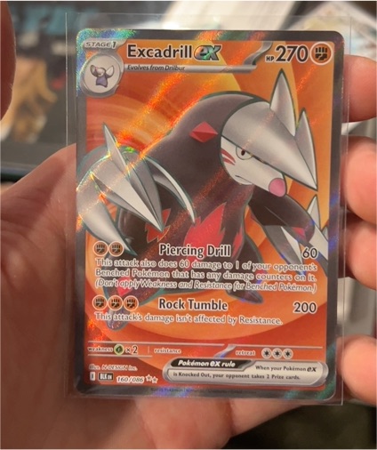 2022 Pokémon TCG Scarlet & Violet Black Bolt #160 Excadrill EX — front