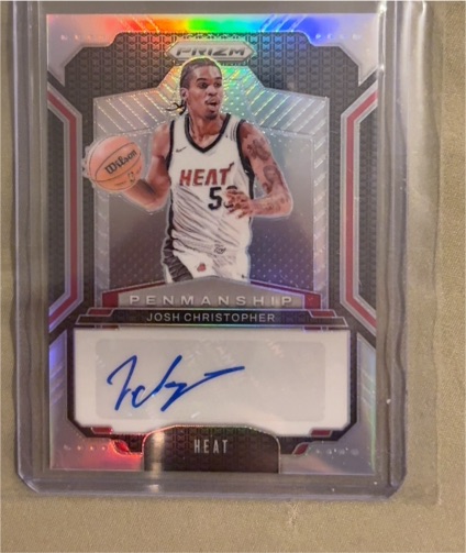 2024-25 Panini Prizm #PNM-JCH Josh Christopher Penmanship — front