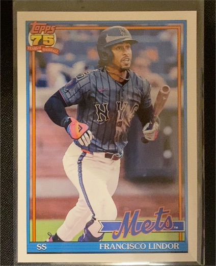 2026 Topps Series 1 1991 Topps #T91-19 Francisco Lindor — front