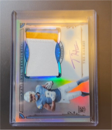 2025 Panini National Treasures #2 Tre Harris — front