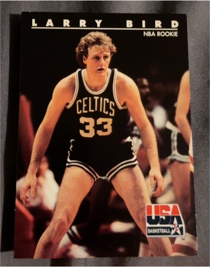 1992 SkyBox USA Basketball #11 Larry Bird NBA Rookie — front