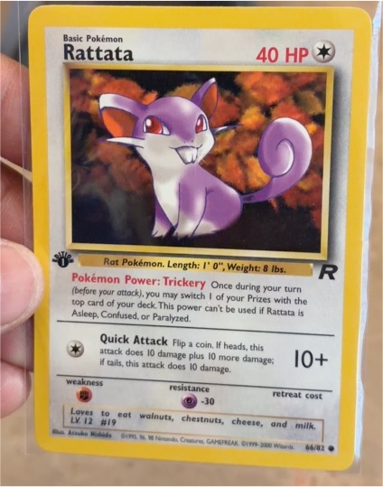 2000 Pokémon Team Rocket #66 Rattata — front
