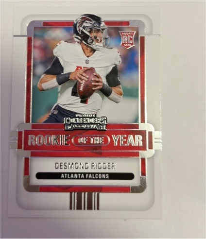 2022 Panini Contenders Rookie Of The Year #ROY-DRI Desmond Ridder — front