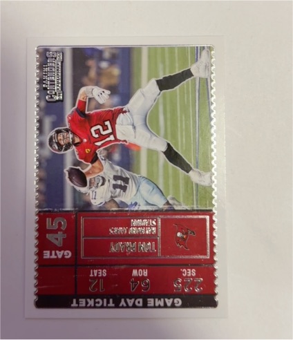 2022 Panini Contenders Game Day Ticket #GDT-TBR Tom Brady — front