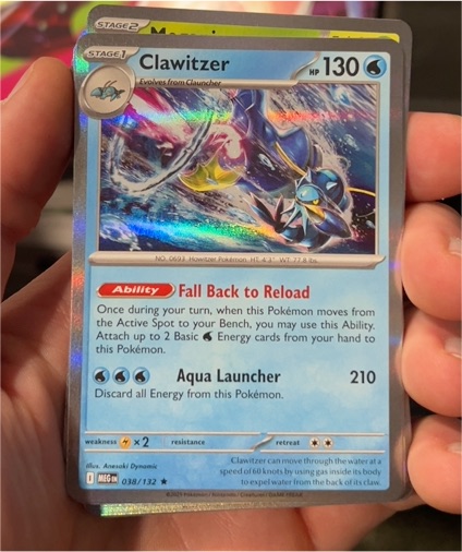 2020 Pokémon ME01 #038 Clawitzer Mega Evolution — front