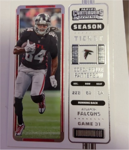 2022 Panini Contenders Season Ticket #10 Cordarrelle Patterson — front