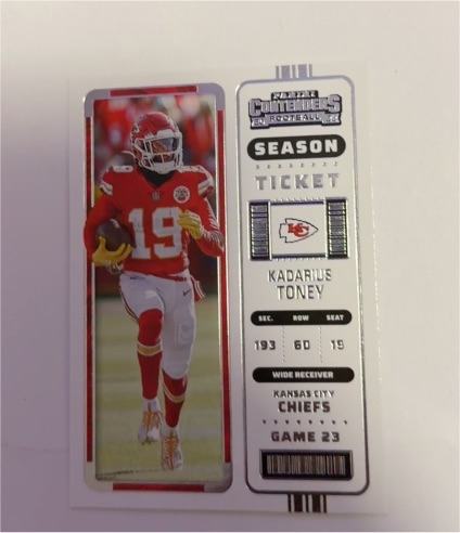 2022 Panini Contenders Season Ticket #71 Kadarius Toney — front