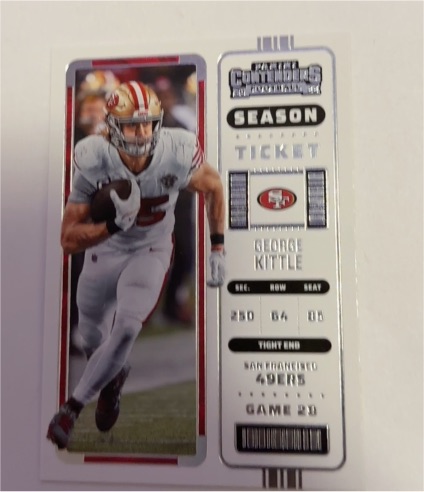 2022 Panini Contenders Season Ticket #84 George Kittle — front