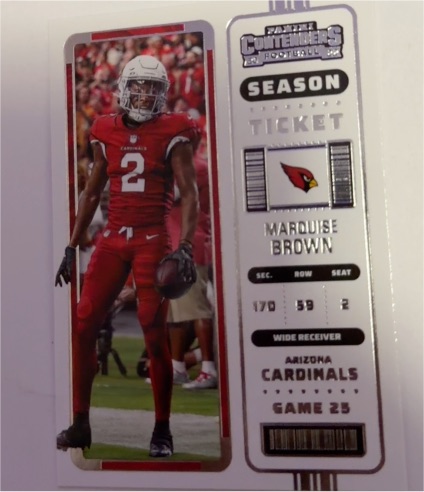 2022 Panini Contenders Season Ticket #2 Marquise Brown — front