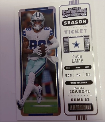 2022 Panini Contenders Season Ticket #29 CeeDee Lamb — front