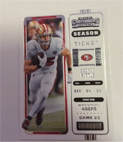 2022 Panini Contenders Season Ticket #84 George Kittle — front