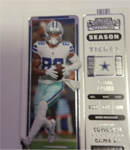 2022 Panini Contenders Season Ticket #29 CeeDee Lamb Dallas Cowboys — front