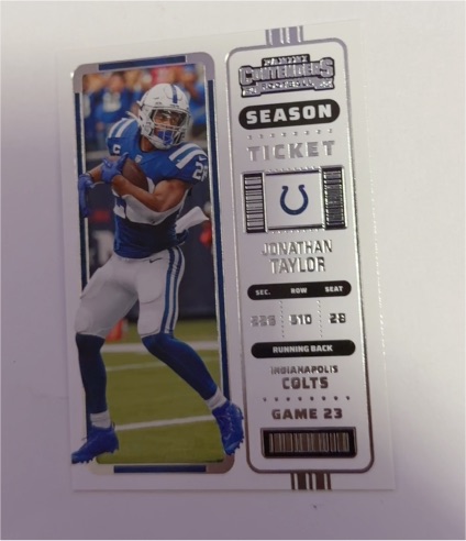 2022 Panini Contenders #44 Jonathan Taylor — front