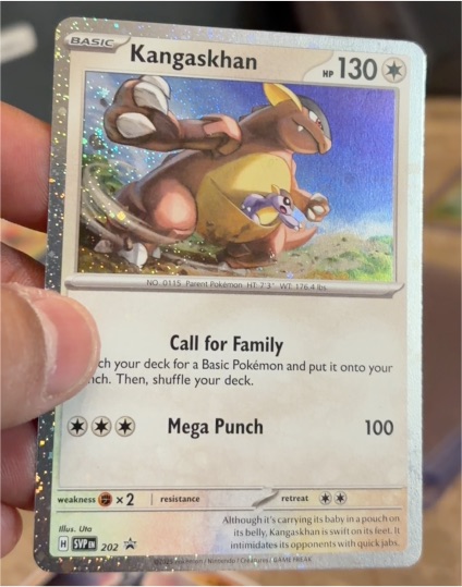 2025 Pokémon TCG Scarlet & Violet Promo #202 Kangaskhan — front