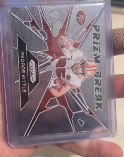 2024 Panini Prizm #2 George Kittle Prizm Break — front