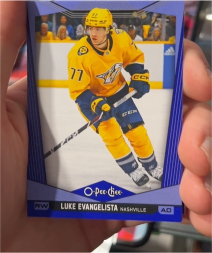 2024-25 O-Pee-Chee #459 Luke Evangelista — front