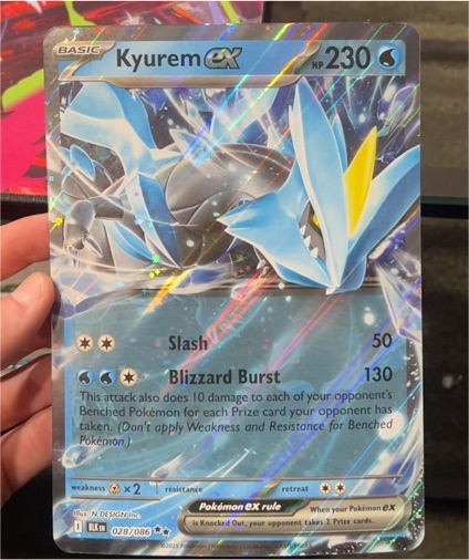 2025 Pokémon 028 Kyurem EX — front