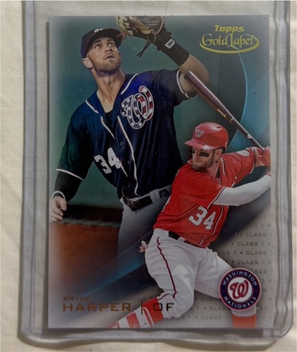 2016 Topps Gold Label #34 Bryce Harper — front