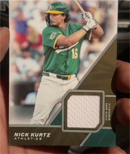 2026 Topps Series 1 Major League Material #MLM-NK Nick Kurtz — front