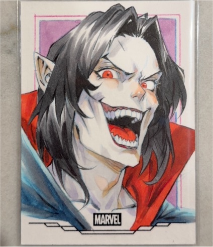 2025 Topps Marvel Comic Book Heroes Morbius Sketch Card — front