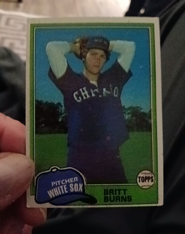1981 Topps #412 Britt Burns — front
