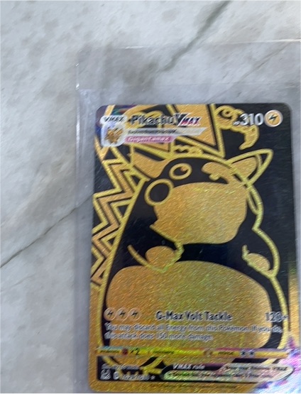 2022 Pokémon Lost Origin #TG29 Pikachu VMAX Gold — front