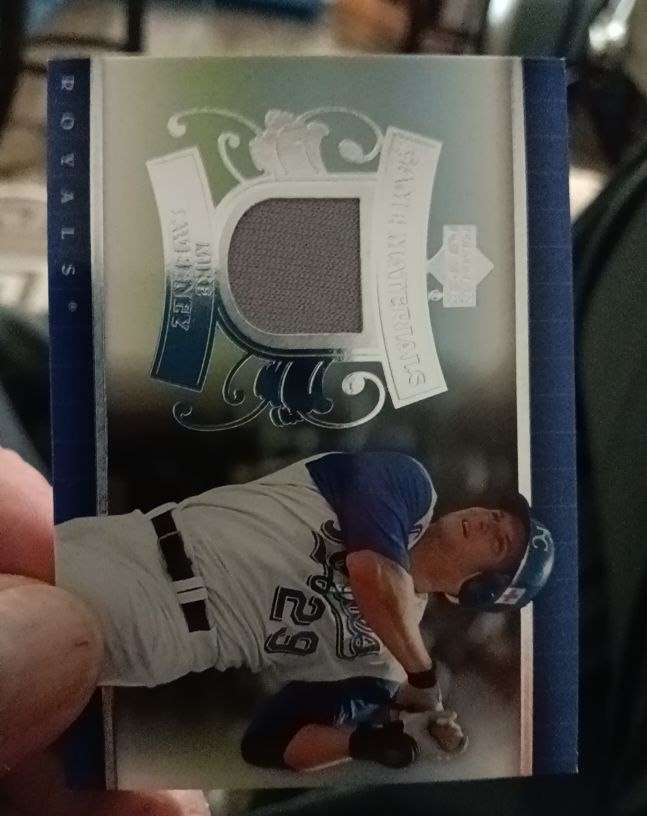 2007 Upper Deck Game Materials #UD-MS Mike Sweeney — front