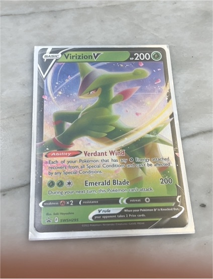 2022 Pokémon Sword & Shield Promo #SWSH295 Virizion V — front