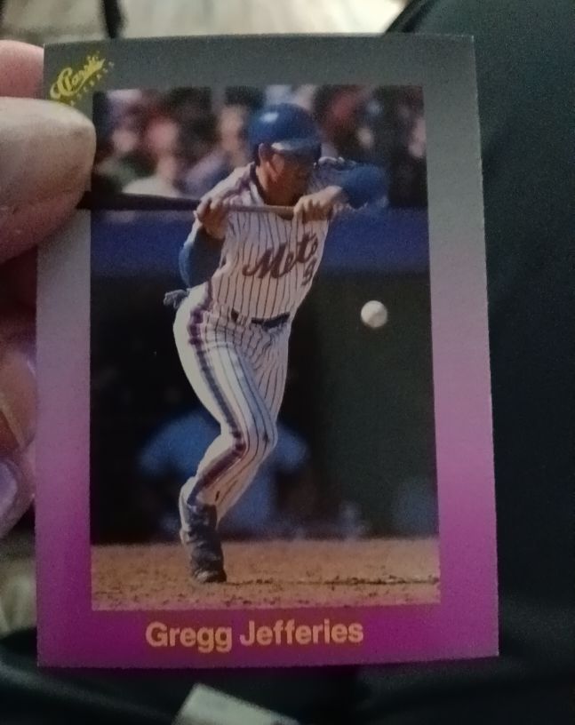 1989 Classic Purple #154 Gregg Jefferies — front